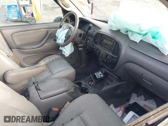 2003 Toyota Sequoia SR5 with VIN 5TDZT34A93S191177, listed as a IAAI auction lot 41175704 with Not Provided miles and . Bid and sale history available at DreamBid. Image 5.
