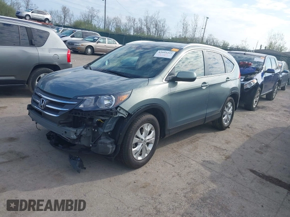 2012 Honda CR-V EX-L z VIN JHLRM4H77CC025262, wystawiony jako IAAI lot #42095322 z przebiegiem 44 483 mil mil oraz . Historia ofert i sprzedaży dostępna na DreamBid. Obrazek 2.