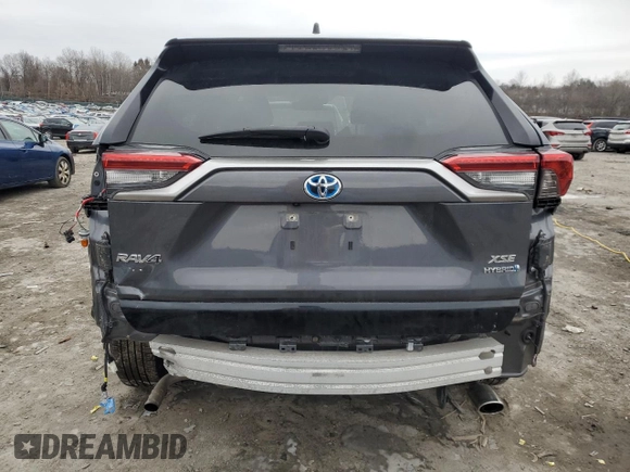 2020 Toyota RAV4 Hybrid XSE with VIN JTME6RFV3LD502316, listed as a Copart auction lot 43389425 with 39,670 mi miles and Salvage Title. Bid and sale history available at carsss.com. Image 6.