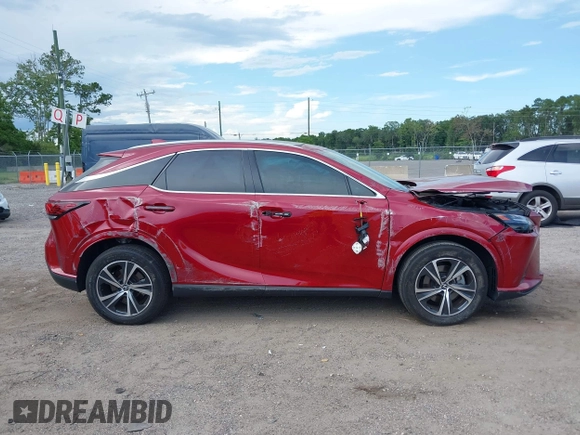 2024 Lexus RX 350h with VIN 2T2BBMCA8RC036659, listed as a IAAI auction lot 42619124 with 19,821 mi miles and . Bid and sale history available at DreamBid. Image 13.