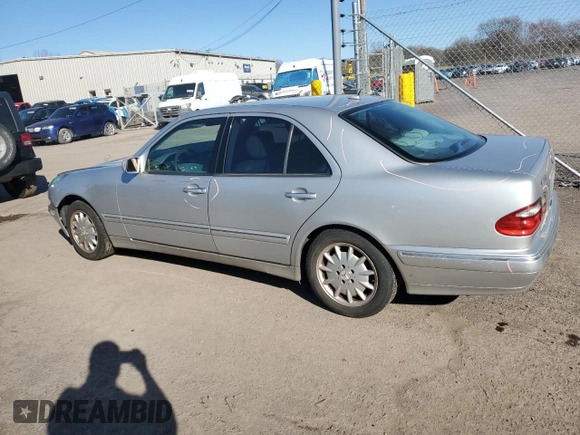 2002 Mercedes-Benz E-Class with VIN WDBJF82JX2X071254, listed as a Copart auction lot 50179635 with 126,870 mi miles and Salvage Title. Bid and sale history available at carsss.com. Image 2.