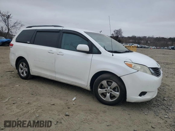 2011 Toyota Sienna LE AAS with VIN 5TDKK3DC9BS130285, listed as a Copart auction lot 49036595 with 0 mi miles and Salvage Title. Bid and sale history available at carsss.com. Image 4.