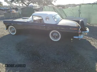 1956 Ford Thunderbird with VIN P6FH175346, listed as a Copart auction lot 80978544 with 649,864 mi miles and Salvage Title. Bid and sale history available at DreamBid. Image 2.