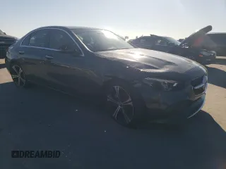 2022 Mercedes-Benz C 300 with VIN W1KAF4GBXNR019715, listed as a Copart auction lot 49168885 with 47,596 mi miles and Salvage title. Bid and sale history available at DreamBid. Image 4.