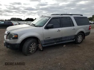 2007 Ford Expedition EL SSV with VIN 1FMFK16547LA19619, listed as a Copart auction lot 74055674 with 123,585 mi miles and Salvage Title. Bid and sale history available at carsss.com. Image 1.