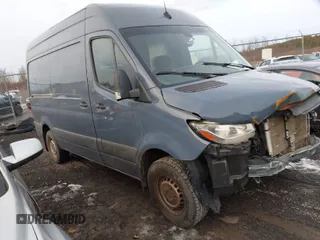 2019 Mercedes-Benz Sprinter Cargo with VIN WD4PF0CD9KP065019, listed as a IAAI auction lot 41070270 with 187,464 mi miles. Bid and sale history available at carsss.com. Image 1.