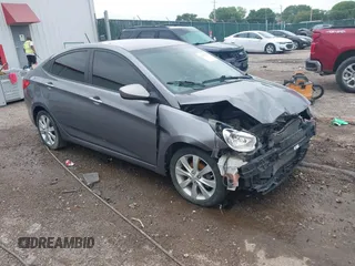 2014 Hyundai Accent GLS with VIN KMHCT4AE1EU587214, listed as a IAAI auction lot 42368742 with 192,005 mi miles and . Bid and sale history available at DreamBid. Image 1.