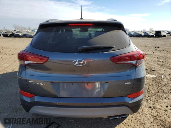 2017 Hyundai Tucson Value with VIN KM8J3CA27HU548767, listed as a Copart auction lot 83181904 with 35,314 mi miles and Salvage Title. Bid and sale history available at carsss.com. Image 6.