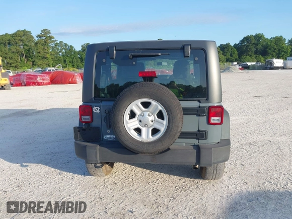 2014 Jeep Wrangler Unlimited Sport with VIN 1C4BJWDG5EL327225, listed as a IAAI auction lot 42547991 with 129,545 mi miles and . Bid and sale history available at DreamBid. Image 16.