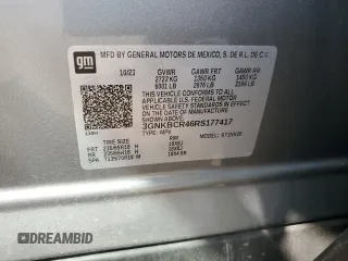 2024 Chevrolet Blazer LT with VIN 3GNKBCR46RS177417, listed as a Copart auction lot 52282665 with 18,090 mi miles and Salvage title. Bid and sale history available at DreamBid. Image 13.