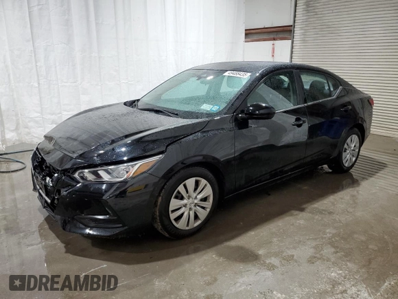 2020 Nissan Sentra S with VIN 3N1AB8BV7LY232520, listed as a Copart auction lot 49488435 with 47,225 mi miles and Salvage Title. Bid and sale history available at carsss.com. Image 1.