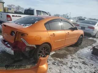 2006 Mazda 3 i with VIN JM1BK12F661446313, listed as a Copart auction lot 84544614 with 211,081 mi miles and Salvage Title. Bid and sale history available at carsss.com. Image 3.