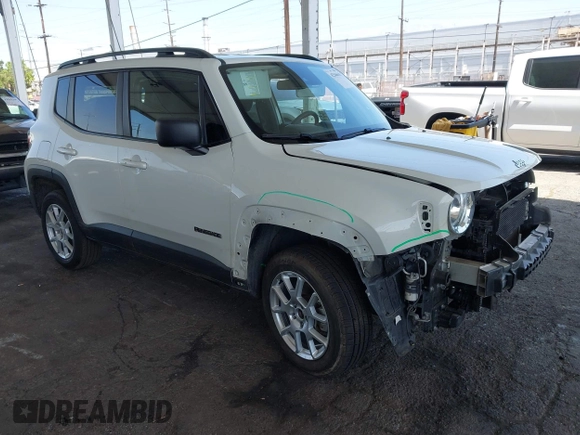 2022 Jeep Renegade Latitude z VIN ZACNJDB17NPN57213, wystawiony jako IAAI lot #42546610 z przebiegiem 66 403 mil mil oraz . Historia ofert i sprzedaży dostępna na DreamBid. Obrazek 1.