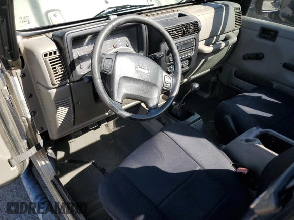 2006 Jeep Wrangler Rubicon with VIN 1J4FA69S36P744801, listed as a Copart auction lot 46541575 with 164,347 mi miles and Salvage title. Bid and sale history available at DreamBid. Image 8.