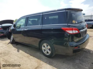 2015 Nissan Quest SV with VIN JN8AE2KP9F9128046, listed as a Copart auction lot 57062404 with 122,078 mi miles and Salvage Title. Bid and sale history available at carsss.com. Image 2.