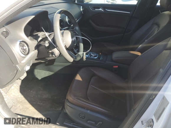 2018 Audi A3 Sedan Premium Plus with VIN WAUJ8GFF3J1052636, listed as a Copart auction lot 46314934 with 44,606 mi miles. Bid and sale history available at carsss.com. Image 7.