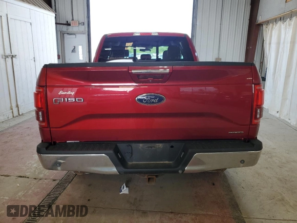 2016 Ford F-150 XLT with VIN 1FTFX1EF8GFC56712, listed as a Copart auction lot 60528995 with 65,061 mi miles and Salvage title. Bid and sale history available at DreamBid. Image 6.