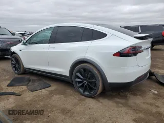 2020 Tesla Model X Long Range with VIN 5YJXCBE25LF235706, listed as a Copart auction lot 51224765 with 82,741 mi miles and Salvage Title. Bid and sale history available at carsss.com. Image 2.