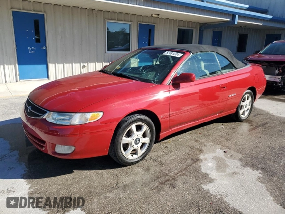 2001 Toyota Solara SE with VIN 2T1FF22P81C444362, listed as a Copart auction lot 82091604 with 205,145 mi miles and Non Repairable. Bid and sale history available at DreamBid. Image 1.