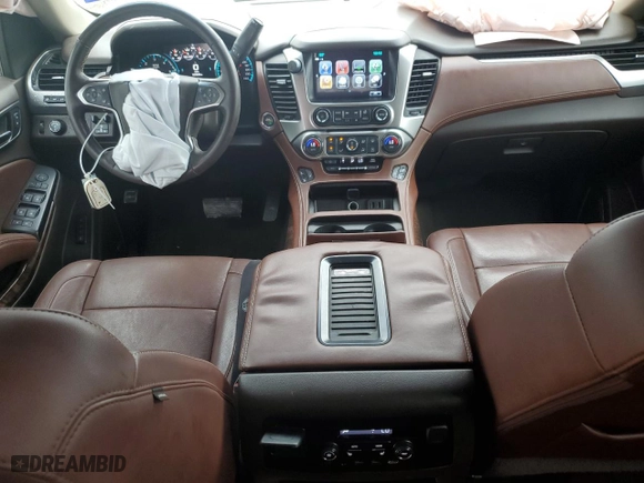 2017 Chevrolet Suburban Premier with VIN 1GNSCJKC3HR380897, listed as a Copart auction lot 79512474 with 121,928 mi miles and Salvage Title. Bid and sale history available at carsss.com. Image 8.