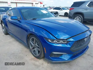 2024 Ford Mustang EcoBoost with VIN 1FA6P8TH0R5142067, listed as a IAAI auction lot 42338104 with 7,179 mi miles and . Bid and sale history available at DreamBid. Image 1.