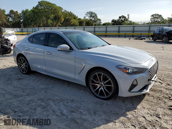 2019 Genesis G70 Advanced with VIN KMTG74LE7KU014371, listed as a Copart auction lot 49051635 with 86,418 mi miles and Non Repairable. Bid and sale history available at DreamBid. Image 4.