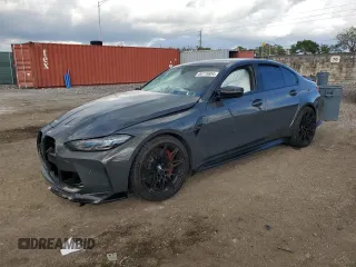2023 BMW M3 Competition xDrive with VIN WBS43AY09PFR41188, listed as a Copart auction lot 86715604 with 27,099 mi miles and Salvage Title. Bid and sale history available at carsss.com. Image 1.