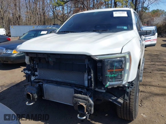 2022 Ford F-150 XL with VIN 1FTFW1EDXNFA57238, listed as a IAAI auction lot 41796004 with 44,947 mi miles. Bid and sale history available at carsss.com. Image 12.