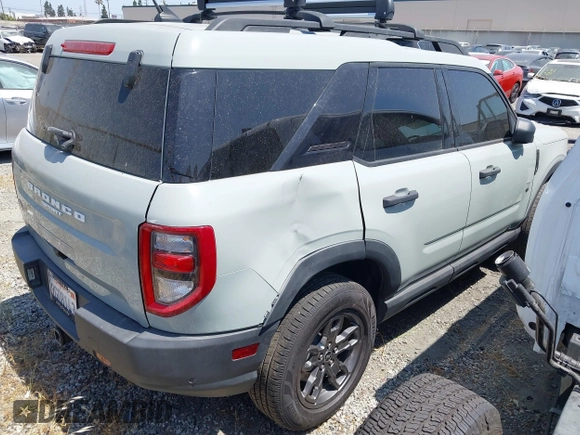 2023 Ford Bronco Sport Big Bend with VIN 3FMCR9B67PRD35688, listed as a IAAI auction lot 42303794 with 25,935 mi miles and . Bid and sale history available at DreamBid. Image 4.