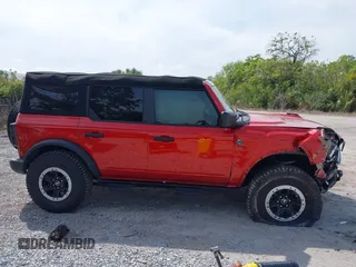 2023 Ford Bronco with VIN 1FMEE5DP7PLC06447, listed as a IAAI auction lot 41881411 with 6,842 mi miles. Bid and sale history available at carsss.com. Image 13.
