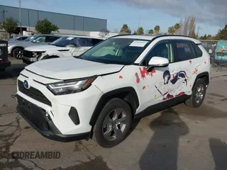 2023 Toyota RAV4 Hybrid XLE with VIN JTMRWRFV3PD205098, listed as a IAAI auction lot 41845095 with 22,908 mi miles. Bid and sale history available at carsss.com. Image 2.