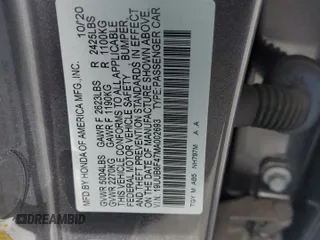 2021 Acura TLX w/Technology Package with VIN 19UUB6F47MA002693, listed as a Copart auction lot 44533915 with 63,987 mi miles and Salvage Title. Bid and sale history available at carsss.com. Image 13.