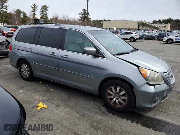 2010 Honda Odyssey EX-L with VIN 5FNRL3H63AB072192, listed as a Copart auction lot 49967465 with 187,794 mi miles and Salvage Title. Bid and sale history available at DreamBid. Image 4.