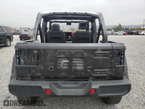 2022 Jeep Wrangler Unlimited Rubicon with VIN 1C4HJXFG6NW125232, listed as a Copart auction lot 55018594 with Not provided miles and Salvage title. Bid and sale history available at DreamBid. Image 6.