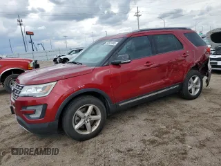 2017 Ford Explorer XLT z VIN 1FM5K8D80HGA75553, wystawiony jako Copart lot #58581005 z przebiegiem 125 387 mil mil oraz Szkoda całkowita • Salvage title. Historia ofert i sprzedaży dostępna na DreamBid. Obrazek 1.