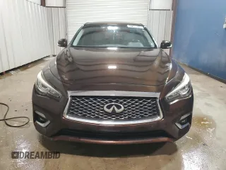 2018 Infiniti Q50 2.0t LUXE with VIN JN1CV7AR2JM490006, listed as a Copart auction lot 47308215 with 151,159 mi miles and Clean Title. Bid and sale history available at carsss.com. Image 5.