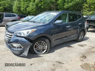2018 Hyundai Santa Fe 2.4L with VIN 5NMZU3LB3JH056056, listed as a Copart auction lot 60928835 with 93,504 mi miles and Salvage title. Bid and sale history available at DreamBid. Image 1.