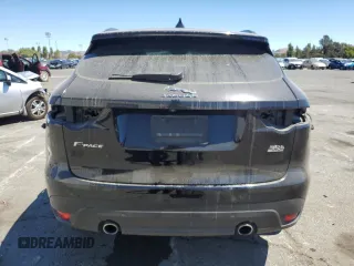 2018 Jaguar F-Pace 30t R-Sport with VIN SADCL2GX4JA329965, listed as a Copart auction lot 67172964 with 87,060 mi miles and Salvage title. Bid and sale history available at DreamBid. Image 6.