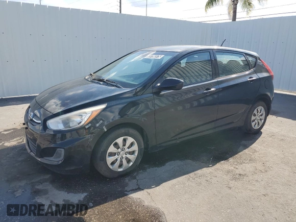 2017 Hyundai Accent SE with VIN KMHCT5AE7HU355551, listed as a Copart auction lot 53730375 with 128,416 mi miles and Clean Title. Bid and sale history available at DreamBid. Image 1.
