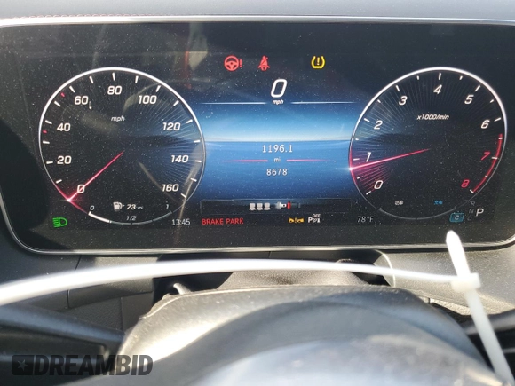 2023 Mercedes-Benz GLC with VIN W1NKM4GB4PU017214, listed as a Copart auction lot 87627235 with 8,678 mi miles and Salvage Title. Bid and sale history available at carsss.com. Image 9.