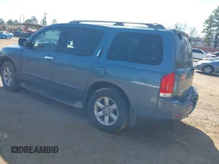 2011 Nissan Armada SV with VIN 5N1BA0ND7BN613929, listed as a IAAI auction lot 41594259 with 234,339 mi miles and . Bid and sale history available at DreamBid. Image 3.