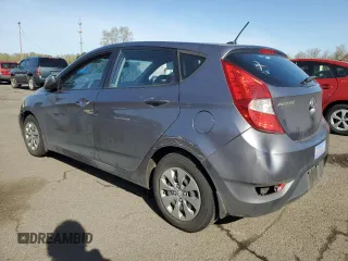2015 Hyundai Accent GS with VIN KMHCT5AE7FU217859, listed as a Copart auction lot 52044405 with 60,247 mi miles and Salvage Title. Bid and sale history available at carsss.com. Image 2.
