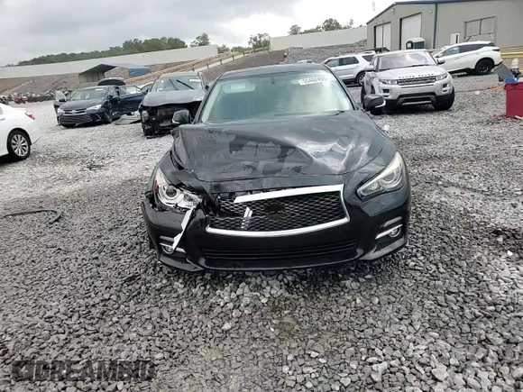 2015 Infiniti Q50 Sport with VIN JN1BV7AP2FM358154, listed as a Copart auction lot 55402455 with 154,630 mi miles and Salvage title. Bid and sale history available at DreamBid. Image 13.
