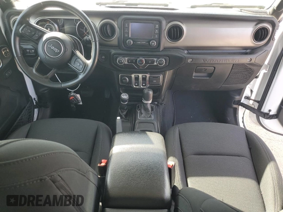 2020 Jeep Wrangler Sport S с VIN 1C4GJXAN1LW276039, выставлен на аукционе Copart как лот 51869825 с пробегом 37 876 миль миль и Списание • Salvage title. История ставок и продаж доступна на DreamBid. Изображение 8.