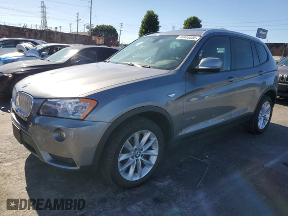 2014 BMW X3 xDrive28i z VIN 5UXWX9C52E0D14954, wystawiony jako Copart lot #66486805 z przebiegiem 60 347 mil mil oraz Czysty tytuł • Clean title. Historia ofert i sprzedaży dostępna na DreamBid. Obrazek 1.
