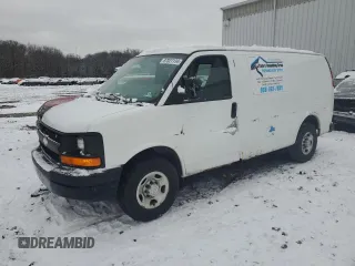 2008 Chevrolet Express Cargo Van with VIN 1GCGG25C181170897, listed as a Copart auction lot 87027134 with 200,590 mi miles and Salvage Title. Bid and sale history available at carsss.com. Image 1.