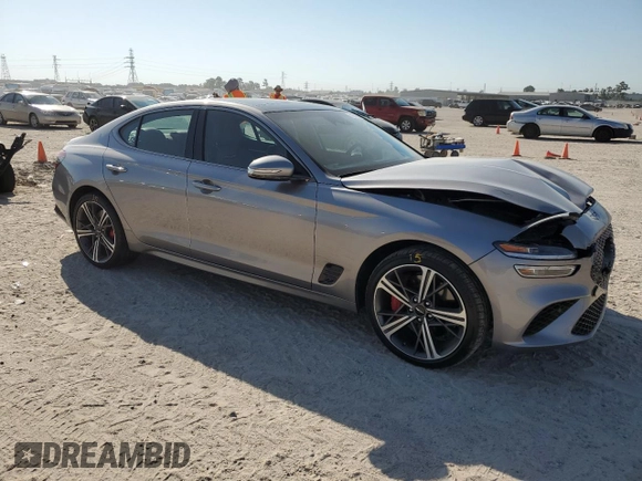 2024 Genesis G70 2.5T with VIN KMTG34SC1RU136889, listed as a Copart auction lot 74356314 with 9,158 mi miles and Salvage Title. Bid and sale history available at carsss.com. Image 4.
