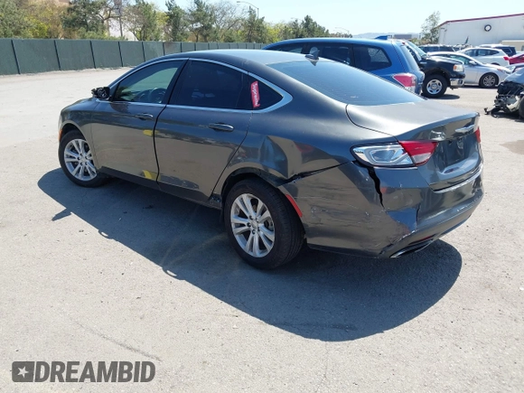 2016 Chrysler 200 Limited with VIN 1C3CCCAB8GN180125, listed as a IAAI auction lot 41971782 with 63,026 mi miles and . Bid and sale history available at carsss.com. Image 3.