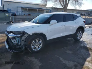2020 Chevrolet Blazer LT z VIN 3GNKBHRS9LS579550, wystawiony jako Copart lot #82816124 z przebiegiem 112 686 mil mil oraz Szkoda całkowita • Salvage title. Historia ofert i sprzedaży dostępna na DreamBid. Obrazek 1.