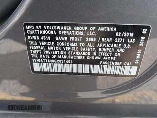 2016 Volkswagen Passat S with VIN 1VWAT7A36GC031403, listed as a IAAI auction lot 42371103 with 86,454 mi miles and . Bid and sale history available at DreamBid. Image 9.